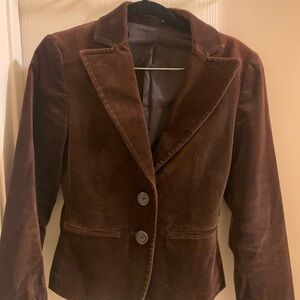 Express Chocolate Velvet Blazer